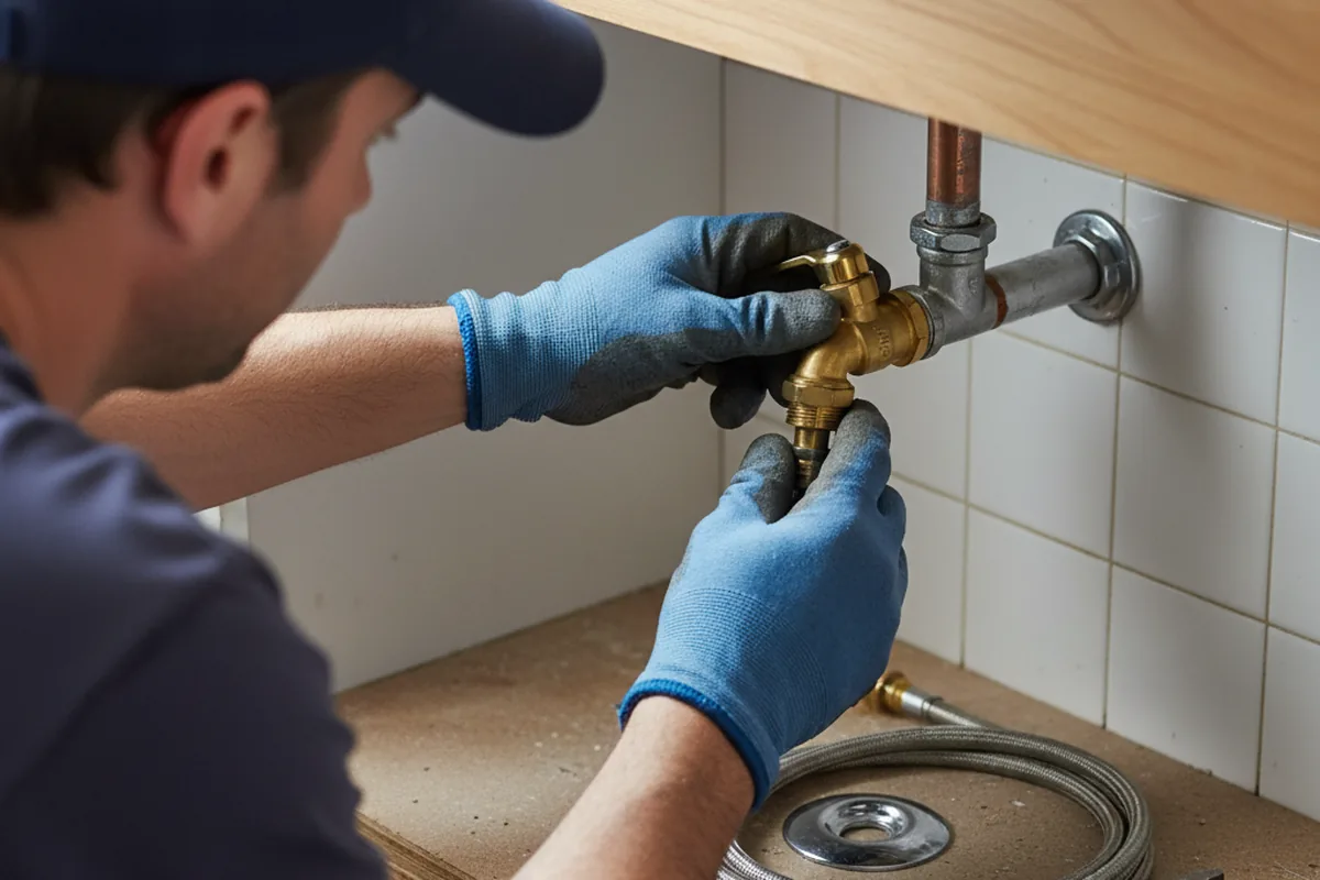 Shutoff valve and fitting work during Emergency Plumbing in Sauk Rapids